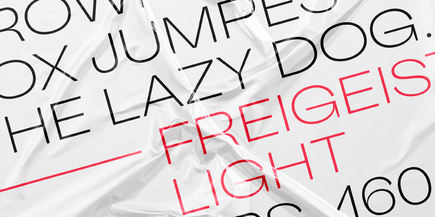 Example font Freigeist XWide #9